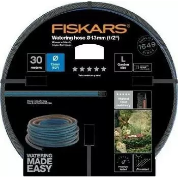Dārza laistīšanas šļūtene Fiskars 13 mm (1/2 collas) 30 m garums