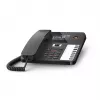 DECT telefons Gigaset DESK 800A ar vadu klausuli, 200 ierakstu telefonu grāmata, melns