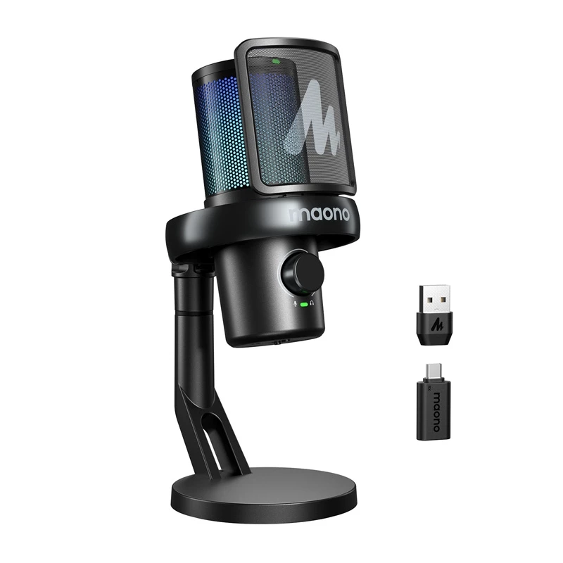 Bezvadu mikrofons Maono DM40 Pro (melns)
