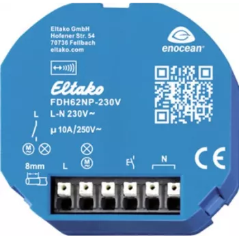 Eltako Funk Schaltaktor FDH62NP-230V+FTKB-rw — bezvadu komutācijas izpildmehānisms, 230 V