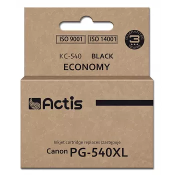 ACTIS KC-540 Black tintas kasetne — saderīga Canon PG-540XL aizstājēja, 22 ml, viena pakete