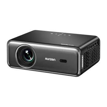 Projektors Aurzen Eazze D1 Pro — kompakts LED projektors mājai un birojam, modelis AU-PJ-AD001P-EUDG0
