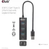 USB Hubs CLUB3D USB 3.2 Gen1 Type-A 3 Porti ar Gigabit Ethernet