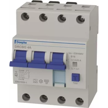 DOEPKE DRCBO 4 B16/0,03/3N- FI/LS-Kombinācija / RCBO (9945104)