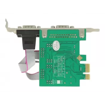DeLOCK 89641 PCIe interfeisa karte ar 2 RS-232 portiem