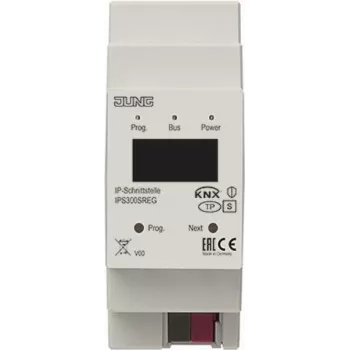 KNX IP interfeiss Jung IPS300SREG — Vārteja KNX/IP automatizācijas sistēmām