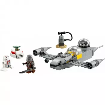 LEGO Star Wars komplekts 75410 N-1 Starfighter modelis ar 92 detaļām, minifigūrām Mando un Grogu