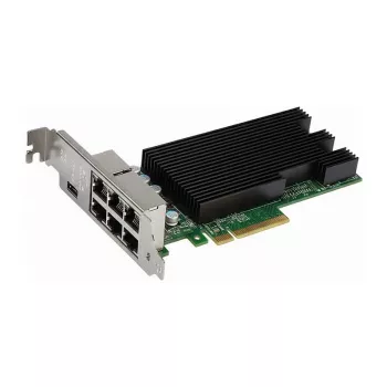 Tīkla karte INTEL X710T4G1P5 — 4 portu 10GbE RJ-45, PCIe 3.0 (8.0 GT/s), Cat6/6A atbalsts