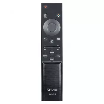 SAVIO RC-25 universāls infrasarkanais TV tālvadības pults, melna