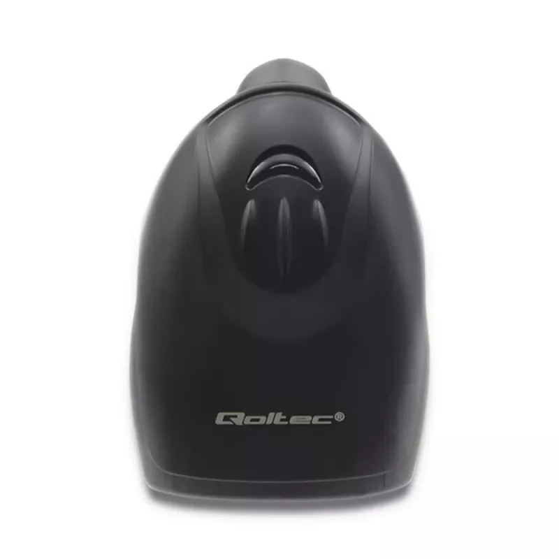 Qoltec 50866 melns 1D CCD lāzera svītrkodu lasītājs ar USB