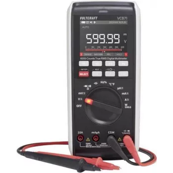 VOLTCRAFT VC-12884335 rokas digitālais multimetrs CAT III 1000 V / CAT IV 600 V, 6000 skaitījumu