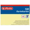 Indekskarte Herlitz 1150515 Dzeltena 1 gab.