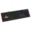 Mehāniskā spēļu tastatūra SAVIO STYX Outemu Blue Hot-Swap RGB USB QWERTY US International Melna 104 taustiņi