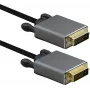 DVI kabelis Helos Premium DVI-D 24+1 vīriešu-vīriešu 5 m, melns, 4K@60Hz