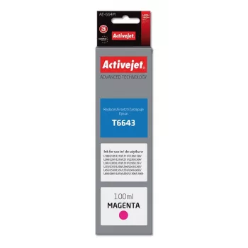 Activejet AE-664M tinte (aizstāj Epson T6643; Supreme; 100 ml; magenta)