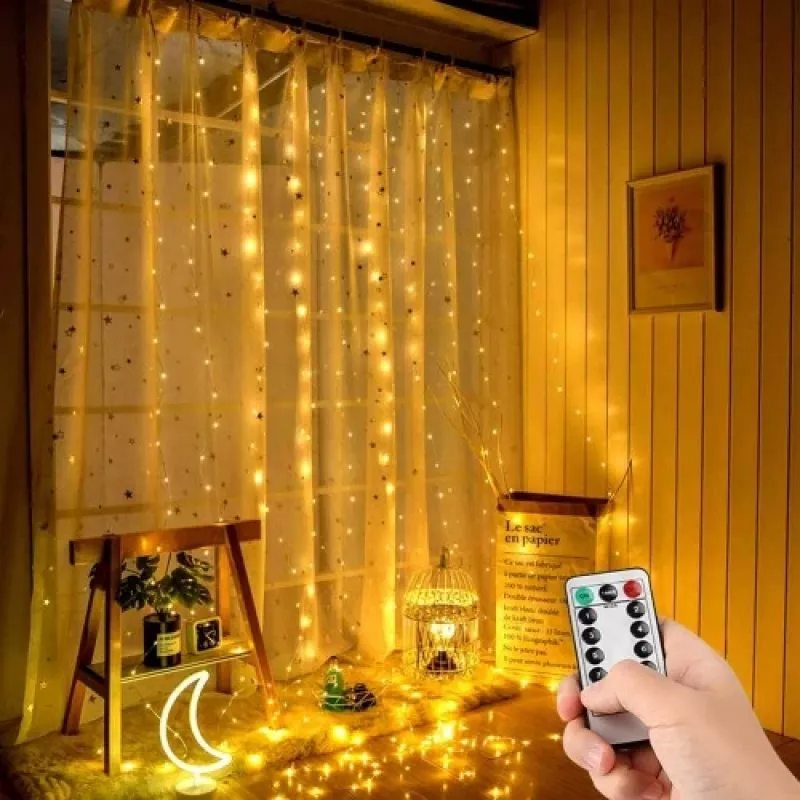 LED lentes gaismas sloksne OEM X0013lX27J — 300 LED, silti balta