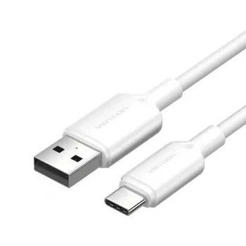 USB-C uz USB 2.0 kabelis, 1m, balts, Vention CTQWF