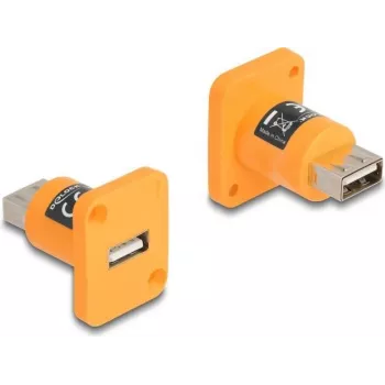 DeLOCK D-Type modulis USB 2.0 Type-A sievišķā–sievišķā oranžs