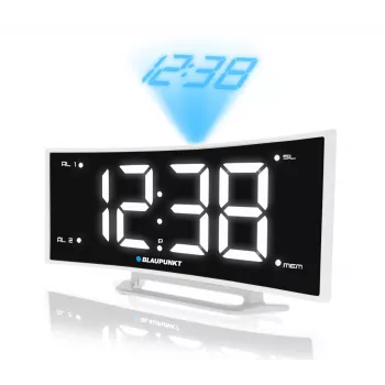 Blaupunkt CRP7WH modinātājpulkstenis ar radio, melns-balts