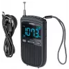 Camry CR 1905 pārnēsājamais mini radio ar modinātāju, melns