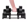 Pielāgojams čuguna hantelis Rebel Active 36 kg, automātiskais 2 kg solis