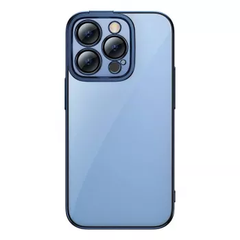Aizsargmaciņa Baseus iPhone 14 Pro — caurspīdīga zila ar mirdzumu
