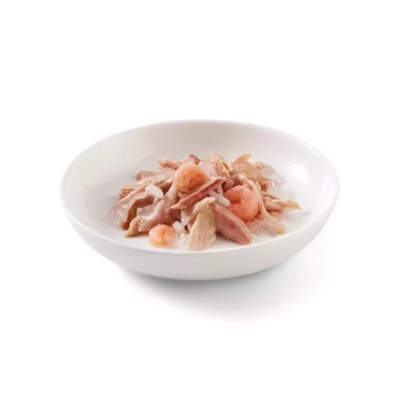 SCHESIR želejā Tuncis ar garnelēm - mitrā kaķu barība - 85 g