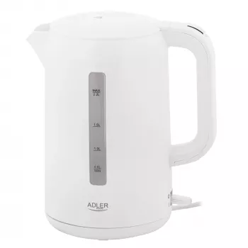 Adler tējkanna AD 1386 elektriskā, 1850 W, 2.2 L, balta
