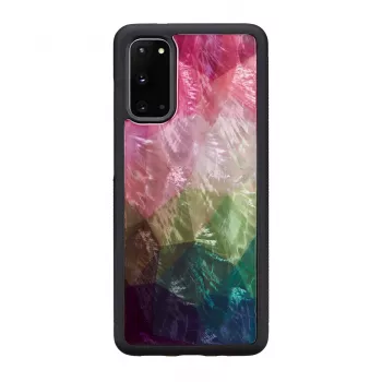 Aizsargmaciņa iKins Samsung Galaxy S20 — ūdensziedu raksts, melna