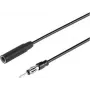 Renkforce 1 m automašīnas antenas pagarinātājkabelis, 3.5 mm ligzda, melns RF-5087926