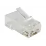 RJ-45 vadu savienotājs Alantec WT118, RJ45 tēviņš, taisns, Cat5e, U/UTP (UTP), caurspīdīgi balts, iepakojumā 100 gab.