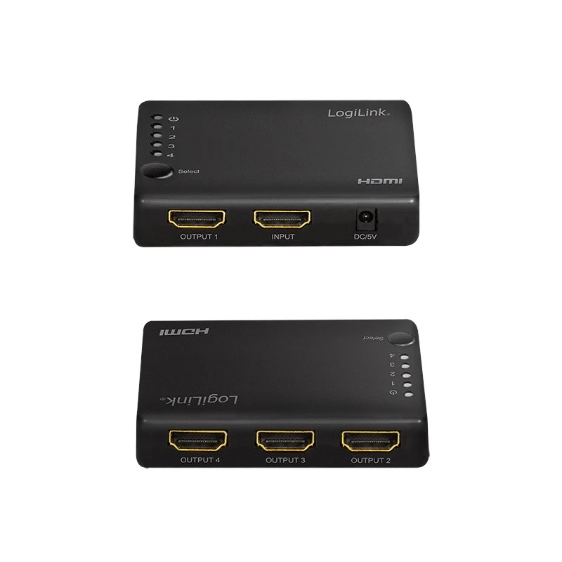 HDMI sadalītājs 1x4 porti, 4K/30Hz