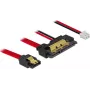 SATA kabelis DeLOCK 85240 0,2 m SATA 7-pin SATA 22-pin Melns