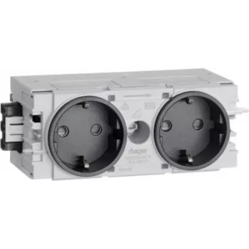 Hager Dado Trunking Plug-In Modulis (120 x 50 x 61 mm) GS20009011 1 gab. grafīta melns (RAL 9011)