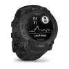 Garmin Instinct 3 Solar Tactical Edition 50 mm viedais pulkstenis, melns, ar silikona siksniņu