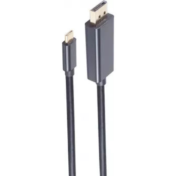 shiverpeaks BS10-62185 DisplayPort kabelis 1,8 m USB Type-C melns