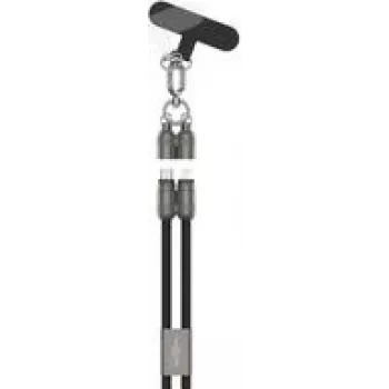 Ansmann Lanyard Cable USB Type-C uz Lightning melns - Kabelis - Digitālie/Dati (1700-0192)