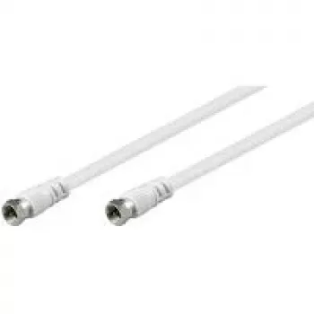 Wentronic Goobay SAT Savienojuma Kabelis, Balts, 10 m - F-Spraudnis F-Spraudnis (27202)