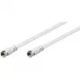 Wentronic Goobay SAT Savienojuma Kabelis, Balts, 10 m - F-Spraudnis F-Spraudnis (27202)