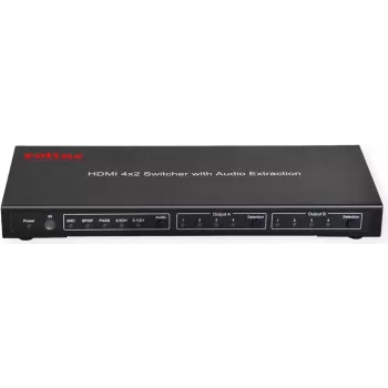 ROTRONIC-SECOMP ROLINE 4K HDMI Matricas Slēdzis, 4 x 2 - Video/Audio-Switch