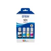 Oriģinālā Epson EcoTank tintes pudeļu 4-krāsu komplekts — Melna 127 ml, Ciāna/Magenta/Dzeltena 210 ml (C13T03V64A)