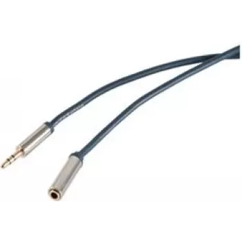 shiverpeaks sp-PROFESSIONAL Audio kabelis 5 m 3.5mm Zils - Hroms (SP30808-SLIM)