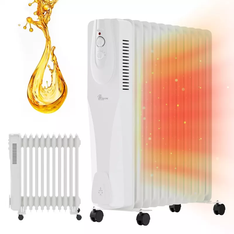 Extralink eļļas radiators NY-25W1 2500W, 11 sekcijas