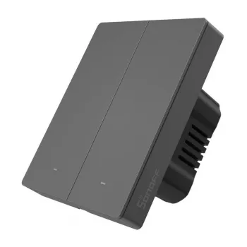 Sonoff M5-2C-80 viedais sienas slēdzis, Wi‑Fi, 2 ķēdes, melns