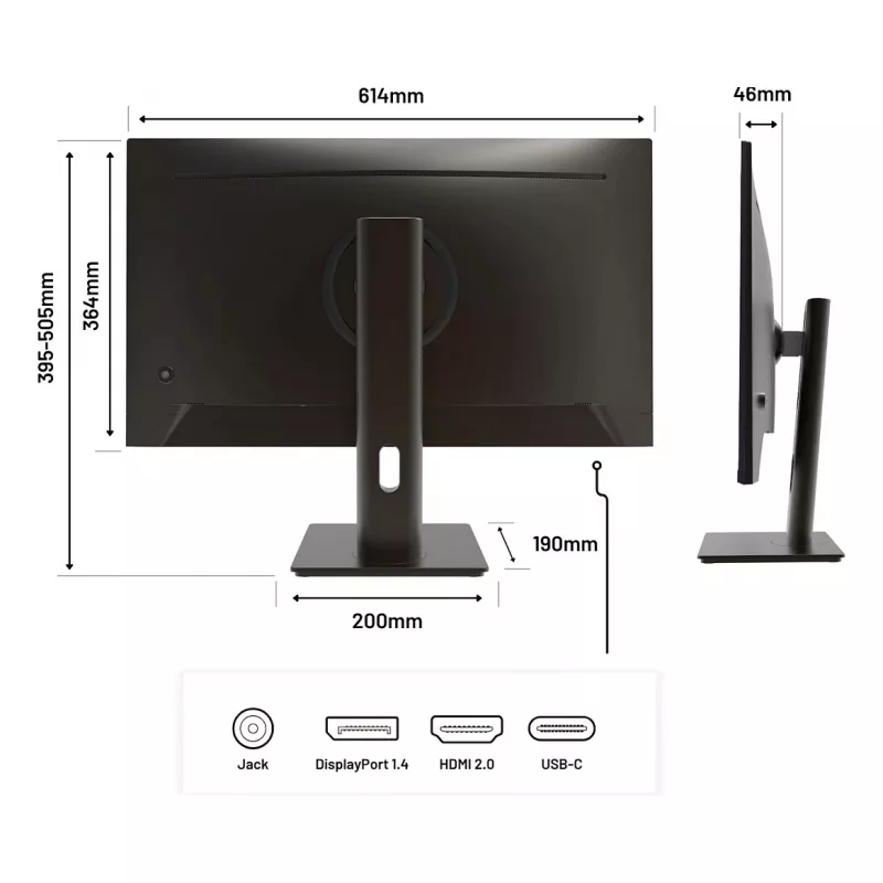Japannext JN-IPS27FHDR-C65W-HSP 27 collu Full HD IPS monitors