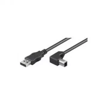 Wentronic Goobay USB 2.0 Hi-Speed kabelis, melns, 0.5 m - USB 2.0 A tipa spraudnis > USB 2.0 B tipa spraudnis (93016)