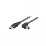 Wentronic Goobay USB 2.0 Hi-Speed kabelis, melns, 0.5 m - USB 2.0 A tipa spraudnis > USB 2.0 B tipa spraudnis (93016)