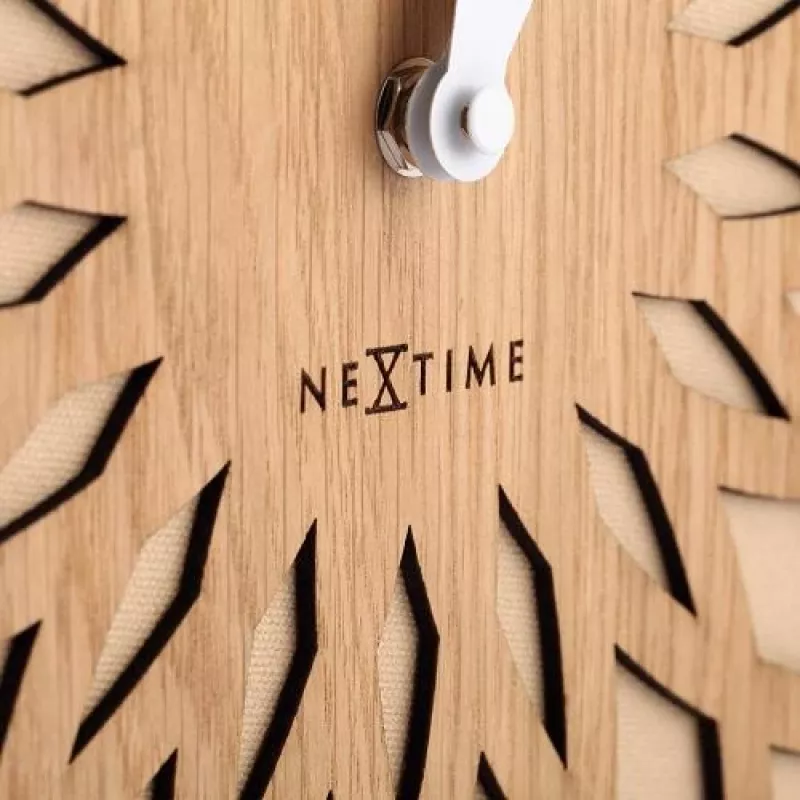 NeXtime klok 3149be Sun Large, Ø50 cm, sienas, bēšs