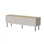 TV skapis Cama Meble FELLINI 150x40x52 cm, smilškrāsas rāmis, eļļots ozola virsma