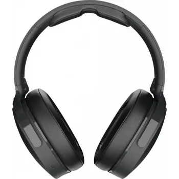 Austiņas virs auss Skullcandy Hesh Evo — vadu un Bluetooth 5.0, 36 h akumulators, USB-C, 3,5 mm, salokāmas, trokšņu slāpēšana, melnas